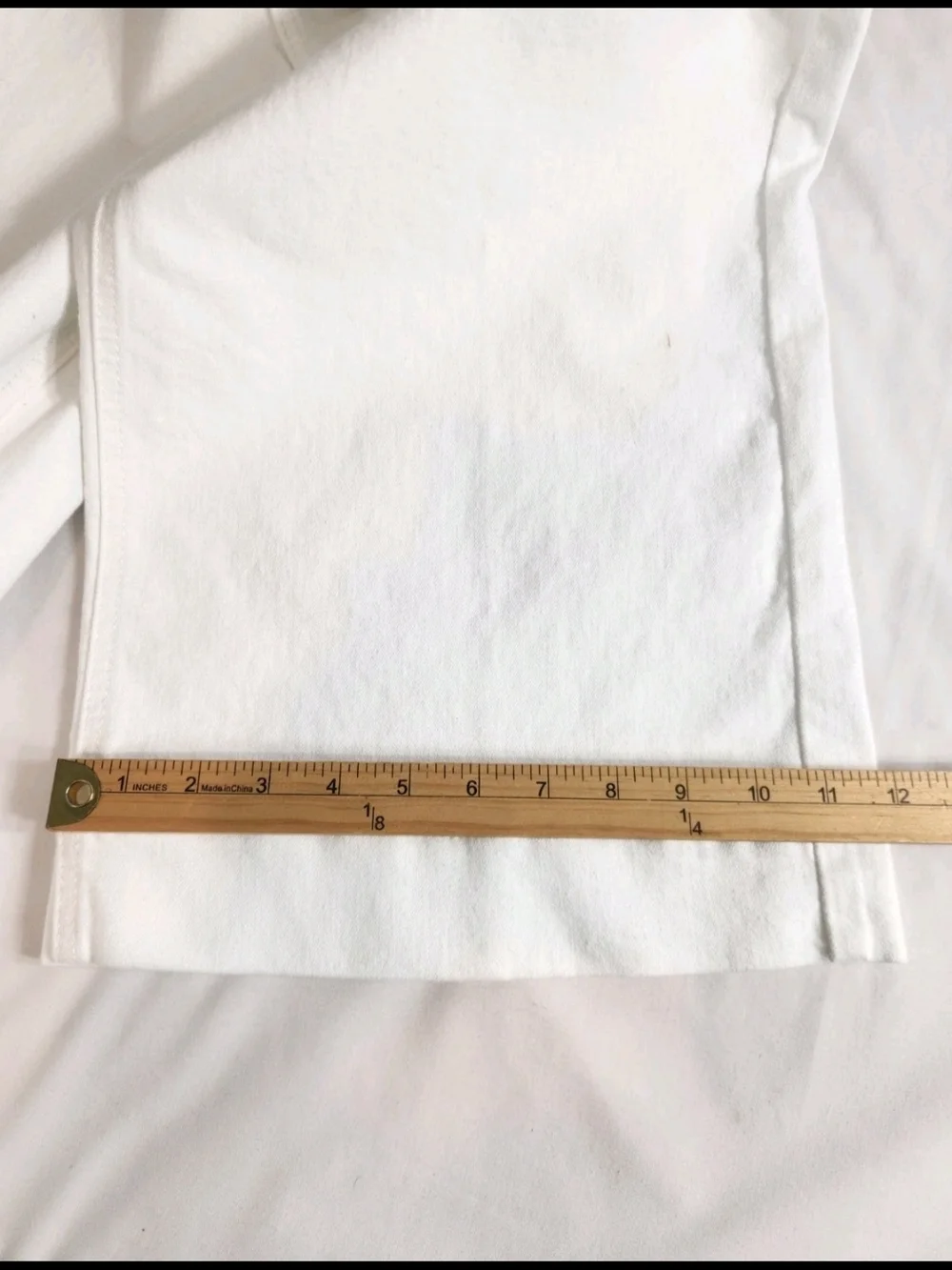 Ariat Wide Leg Jeans Women's Size 31 R White Ultra High Rise Stretch Crop NWT 54 - Picture 13 of 15